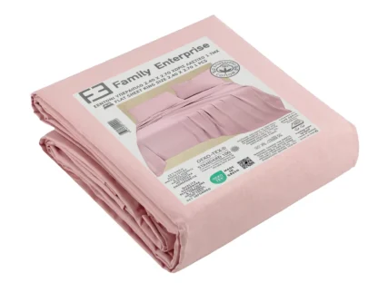 Σετ σεντόνια 4τμχ υπέρδιπλα 240x270-180x200+35 Βαμβακερά 100% εμπριμέ/μονόχρωμα 007443011Σ70Χ71 - Image 3