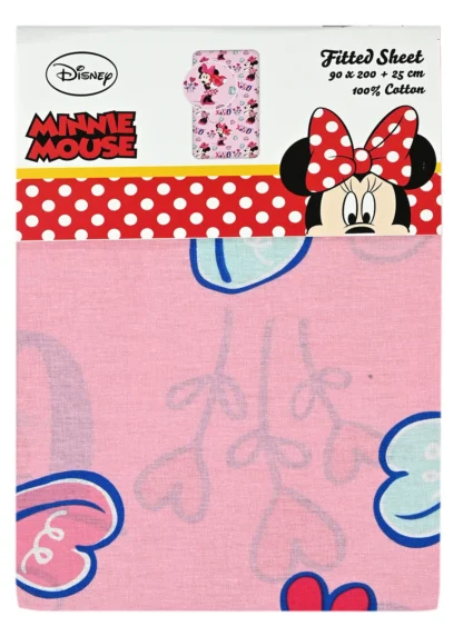 Disney σετ 2τμχ σεντόνι μονό 90 Χ 2,00 + 25 με λάστιχο & μαξιλαροθήκη 50 Χ 70 μονόχρωμη 00711501Σ12Χ6