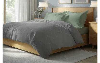 Σετ σεντόνια 4τμχ υπέρδιπλα 240x270-180x200+35 Βαμβακερά 100% μονόχρωμα 007446011Χ82-87 - Image 6