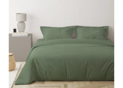 Σεντόνι μονό με λάστιχο βαμβακερό 100% 110x200+35 μονόχρωμο 007438011Χ87 - Image 4