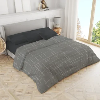 Σετ σεντόνια 3τμχ μονά Βαμβακερά 100% 170x270 / 110x200+35 εμπριμέ 007444011Σ68Χ83