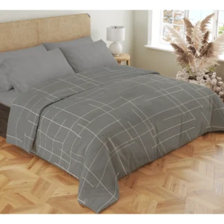 Σετ σεντόνια 4τμχ υπέρδιπλα 240x270-180x200+35 Βαμβακερά 100% εμπριμέ/μονόχρωμα 007443011Σ68Χ82