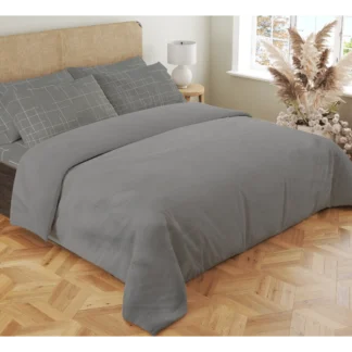 Σετ σεντόνια 4τμχ υπέρδιπλα 240x270-180x200+35 Βαμβακερά 100% εμπριμέ/μονόχρωμα 007443011Χ82Σ68