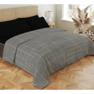 Σετ σεντόνια 4τμχ υπέρδιπλα 240x270-180x200+35 Βαμβακερά 100% εμπριμέ/μονόχρωμα 007443011Σ68Χ80