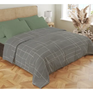 Σετ σεντόνια 4τμχ υπέρδιπλα 240x270-180x200+35 Βαμβακερά 100% εμπριμέ/μονόχρωμα 007443011Σ68Χ87