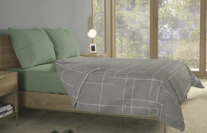 Σετ σεντόνια 4τμχ υπέρδιπλα 240x270-180x200+35 Βαμβακερά 100% εμπριμέ/μονόχρωμα 007443011Σ68Χ87 - Image 5