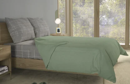 Σετ σεντόνια 4τμχ υπέρδιπλα 240x270-180x200+35 Βαμβακερά 100% εμπριμέ/μονόχρωμα 007443011Χ80Σ68 - Image 5