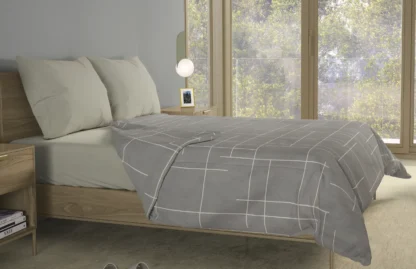 Σετ σεντόνια 4τμχ υπέρδιπλα 240x270-180x200+35 Βαμβακερά 100% εμπριμέ/μονόχρωμα 007443011Σ68Χ85 - Image 5
