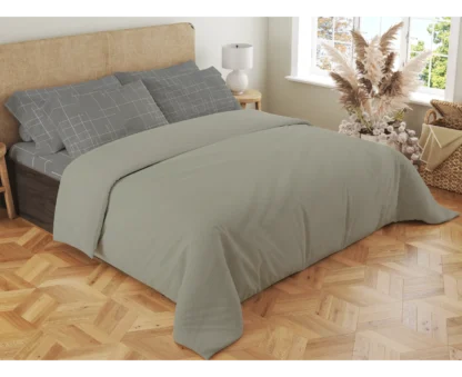 Σετ σεντόνια 4τμχ υπέρδιπλα 240x270-180x200+35 Βαμβακερά 100% εμπριμέ/μονόχρωμα 007443011Χ85Σ68