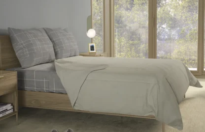 Σετ σεντόνια 4τμχ υπέρδιπλα 240x270-180x200+35 Βαμβακερά 100% εμπριμέ/μονόχρωμα 007443011Χ85Σ68 - Image 5