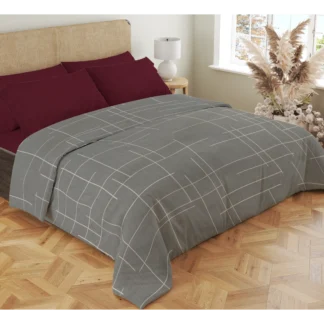 Σετ σεντόνια 4τμχ υπέρδιπλα 240x270-180x200+35 Βαμβακερά 100% εμπριμέ/μονόχρωμα 007443011Σ68Χ84