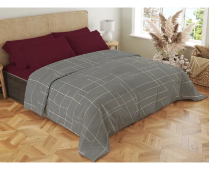 Σετ σεντόνια 4τμχ υπέρδιπλα 240x270-180x200+35 Βαμβακερά 100% εμπριμέ/μονόχρωμα 007443011Σ68Χ84