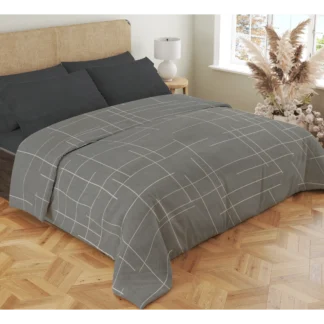Σετ σεντόνια 4τμχ υπέρδιπλα 240x270-180x200+35 Βαμβακερά 100% εμπριμέ/μονόχρωμα 007443011Σ68Χ83