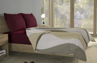 Σετ σεντόνια 4τμχ υπέρδιπλα 240x270-180x200+35 Βαμβακερά 100% εμπριμέ/μονόχρωμα 007443011Σ69Χ84 - Image 5