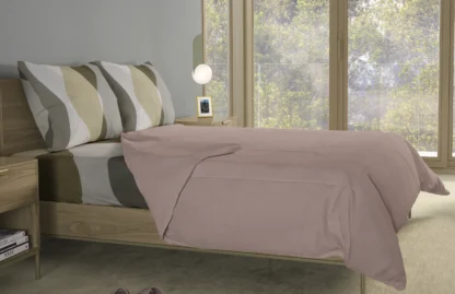 Σετ σεντόνια 4τμχ υπέρδιπλα 240x270-180x200+35 Βαμβακερά 100% εμπριμέ/μονόχρωμα 007443011Χ86Σ69 - Image 5