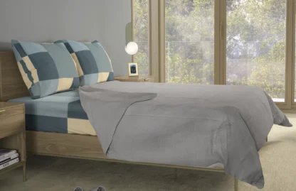 Σετ σεντόνια 4τμχ υπέρδιπλα 240x270-180x200+35 Βαμβακερά 100% εμπριμέ/μονόχρωμα 007443011Χ82Σ72 - Image 5