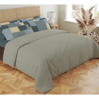 Σετ σεντόνια 4τμχ υπέρδιπλα 240x270-180x200+35 Βαμβακερά 100% εμπριμέ/μονόχρωμα 007443011Χ85Σ72
