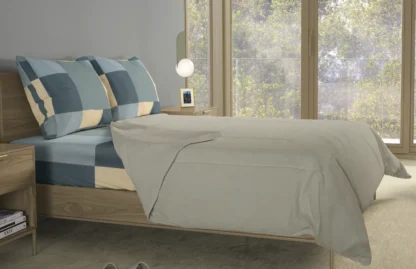 Σετ σεντόνια 4τμχ υπέρδιπλα 240x270-180x200+35 Βαμβακερά 100% εμπριμέ/μονόχρωμα 007443011Χ85Σ72 - Image 5