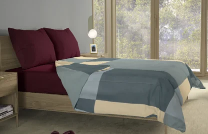 Σετ σεντόνια 4τμχ υπέρδιπλα 240x270-180x200+35 Βαμβακερά 100% εμπριμέ/μονόχρωμα 007443011Σ72Χ84 - Image 5