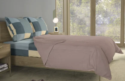 Σετ σεντόνια 4τμχ υπέρδιπλα 240x270-180x200+35 Βαμβακερά 100% εμπριμέ/μονόχρωμα 007443011Χ86Σ72 - Image 5