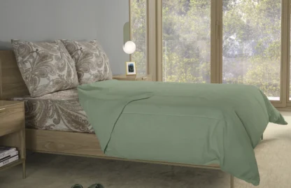 Σετ σεντόνια 4τμχ υπέρδιπλα 240x270-180x200+35 Βαμβακερά 100% εμπριμέ/μονόχρωμα 007443011Χ87Σ71 - Image 5