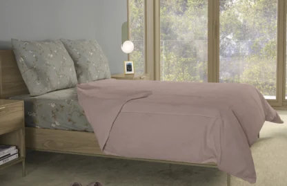 Σετ σεντόνια 4τμχ υπέρδιπλα 240x270-180x200+35 Βαμβακερά 100% εμπριμέ/μονόχρωμα 007443011Χ86Σ73 - Image 5