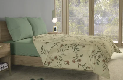 Σετ σεντόνια 4τμχ υπέρδιπλα 240x270-180x200+35 Βαμβακερά 100% εμπριμέ/μονόχρωμα 007443011Σ70Χ87 - Image 5