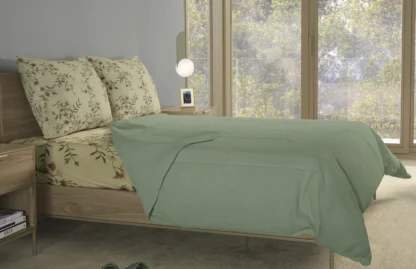 Σετ σεντόνια 4τμχ υπέρδιπλα 240x270-180x200+35 Βαμβακερά 100% εμπριμέ/μονόχρωμα 007443011Χ87Σ70 - Image 5