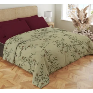 Σετ σεντόνια 4τμχ υπέρδιπλα 240x270-180x200+35 Βαμβακερά 100% εμπριμέ/μονόχρωμα 007443011Σ70Χ84