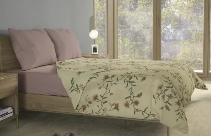 Σετ σεντόνια 4τμχ υπέρδιπλα 240x270-180x200+35 Βαμβακερά 100% εμπριμέ/μονόχρωμα 007443011Σ70Χ86 - Image 5