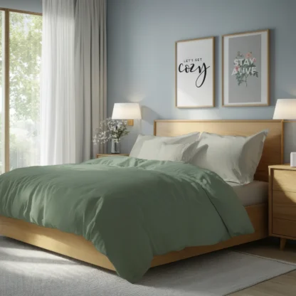 Σετ σεντόνια 4τμχ υπέρδιπλα 240x270-180x200+35 Βαμβακερά 100% μονόχρωμα 007446011Χ87-85