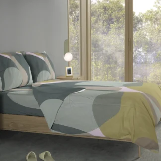 Σετ σεντόνια 4τμχ υπέρδιπλα 240x270-180x200+35 Βαμβακερά 100% εμπριμέ 007443011Σ52