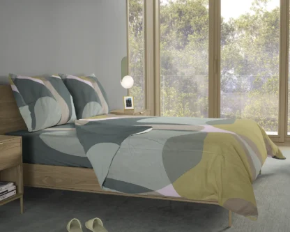 Σετ σεντόνια 4τμχ υπέρδιπλα 240x270-180x200+35 Βαμβακερά 100% εμπριμέ 007443011Σ52
